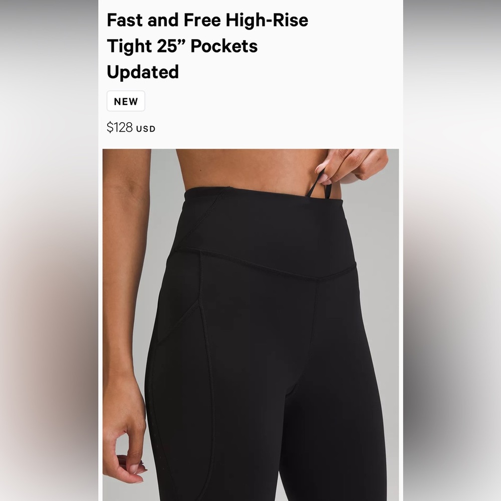 LULULEMON black Leggings women’s size 6